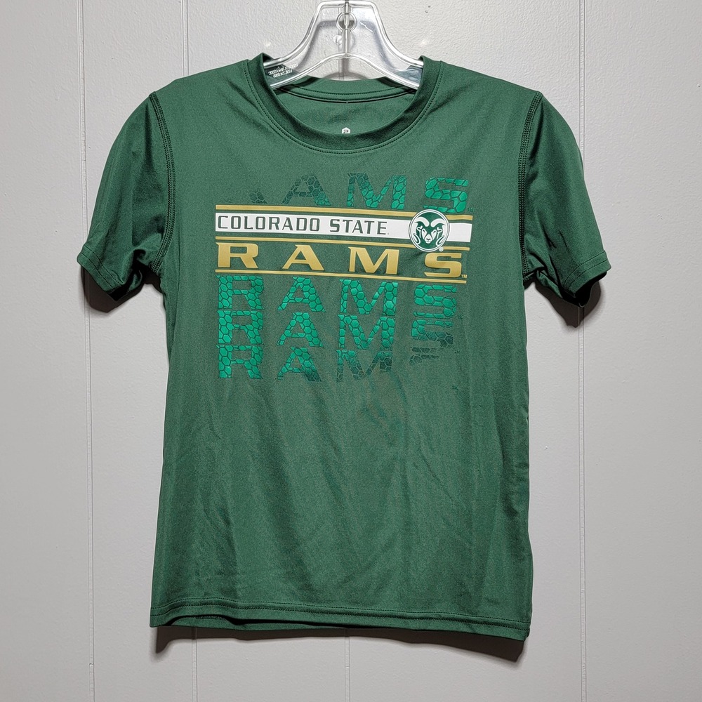 Gen 2 Colorado State Rams Kids Green Graphic Performance T-Shirt Size S 8